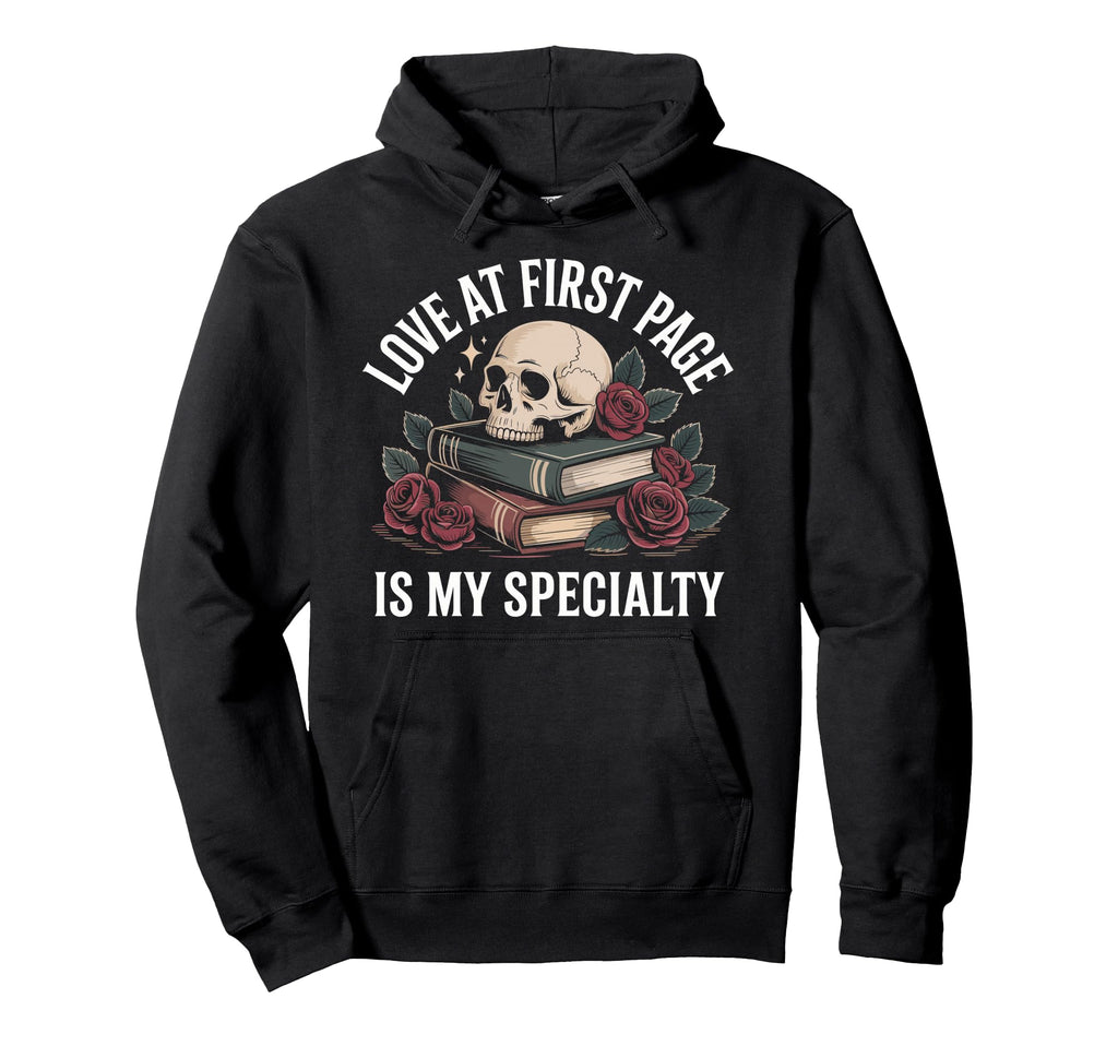 Reading Dark Romance Book Nerd Hoodie - Casual Everyday Wear Men Women - T-Shirt, Sweatshirt, Hoodie