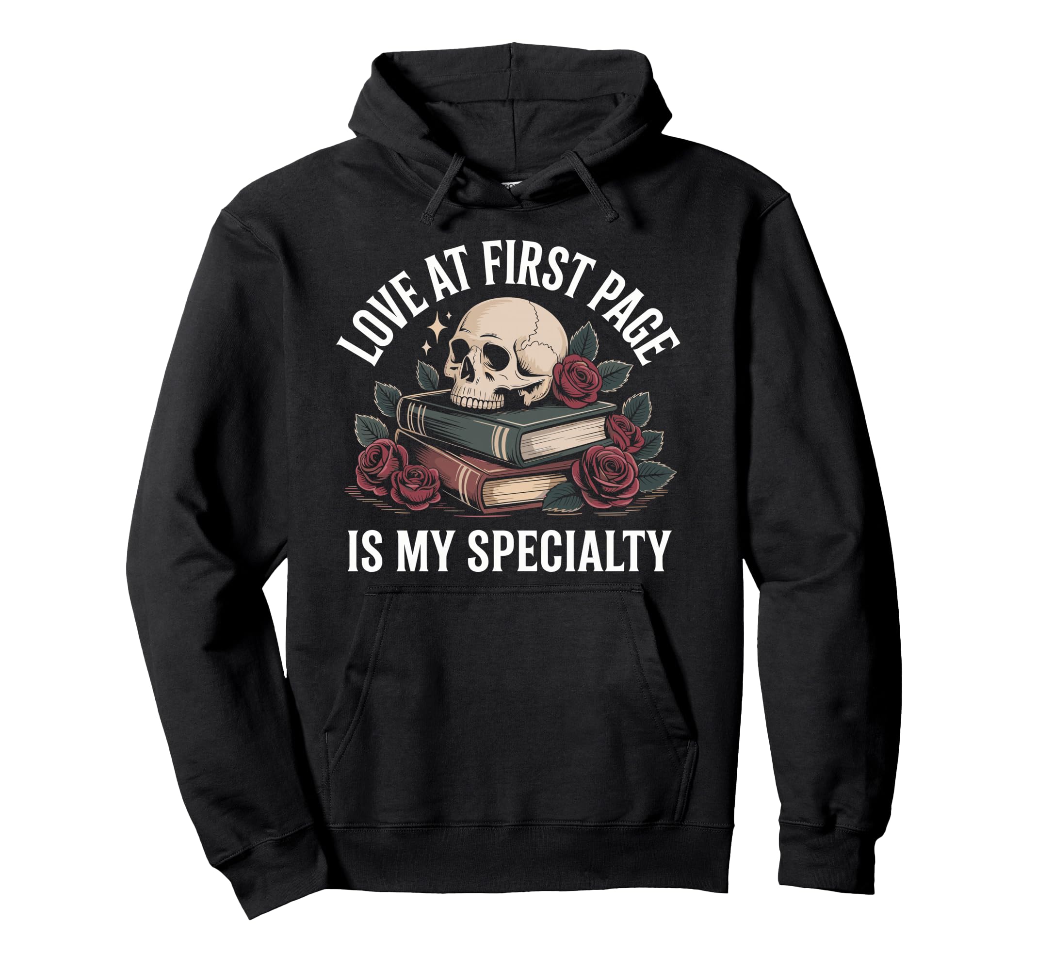 Reading Dark Romance Book Nerd Hoodie - Casual Everyday Wear Men Women - T-Shirt, Sweatshirt, Hoodie
