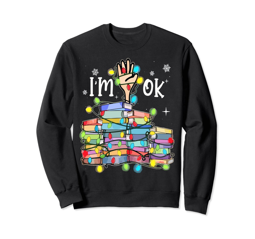 Reading Books Librarian Reader Nerd Sweatshirt - Aesthetic Graphic Unisex - T-Shirt, Sweatshirt, Hoodie