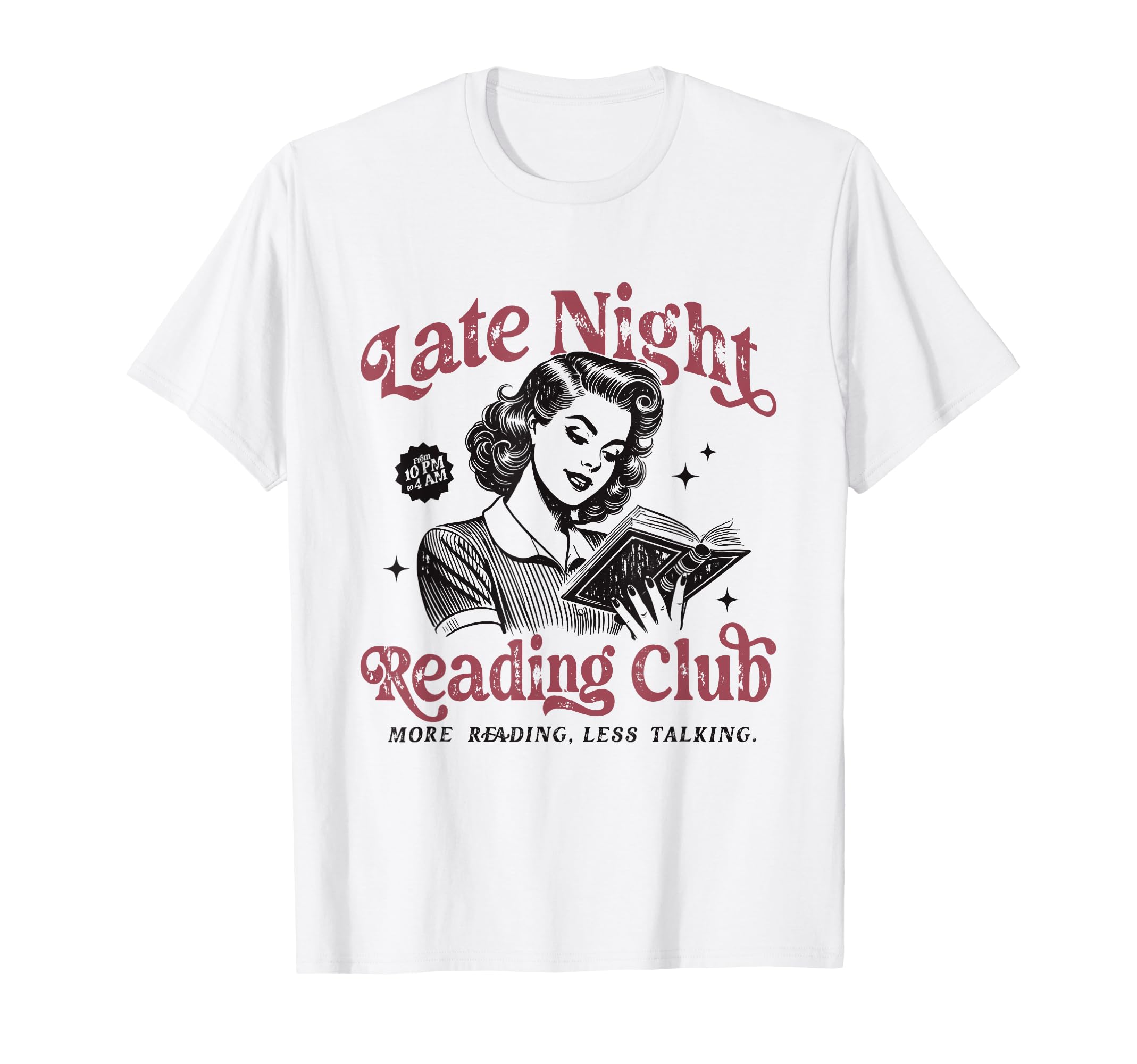 Late Night Reading Club Reading Books T-Shirt - Fun Novelty Design Unisex - T-Shirt, Sweatshirt, Hoodie