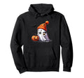 Boo Sheet Ghost Drinking Coffee Coquette Hoodie - Graphic Print Men Women - T-Shirt, Sweatshirt, Hoodie