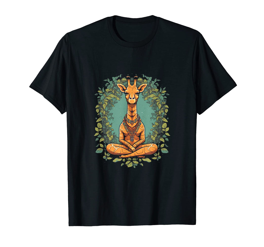 Yoga Giraffe Meditation Mindfulness Zen T-Shirt - Trendy Graphic Unisex - T-Shirt, Sweatshirt, Hoodie