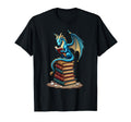 Fantasy Dragon Reading Books T-Shirt - Casual Everyday Wear Men Women - T-Shirt, Sweatshirt, Hoodie