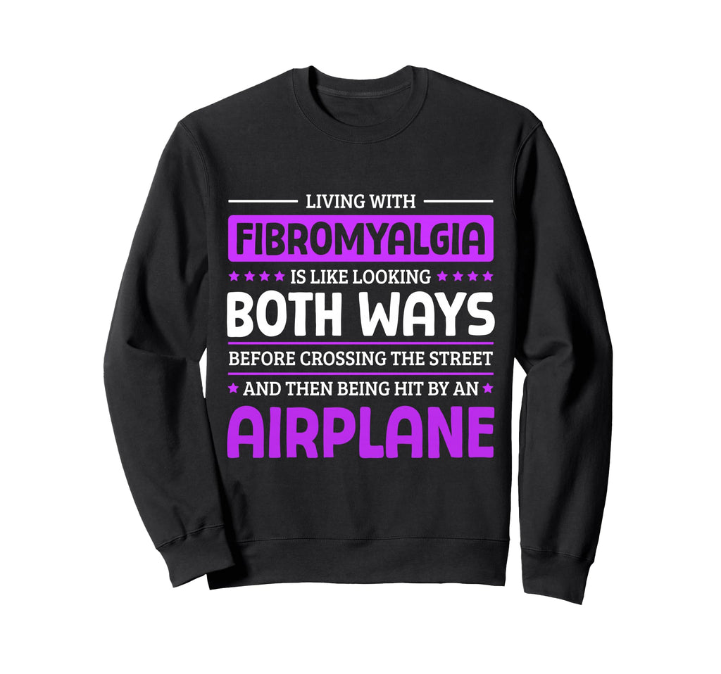 Living Fibromyalgia Awareness Sweatshirt - Minimalist Print for Adults - T-Shirt, Sweatshirt, Hoodie