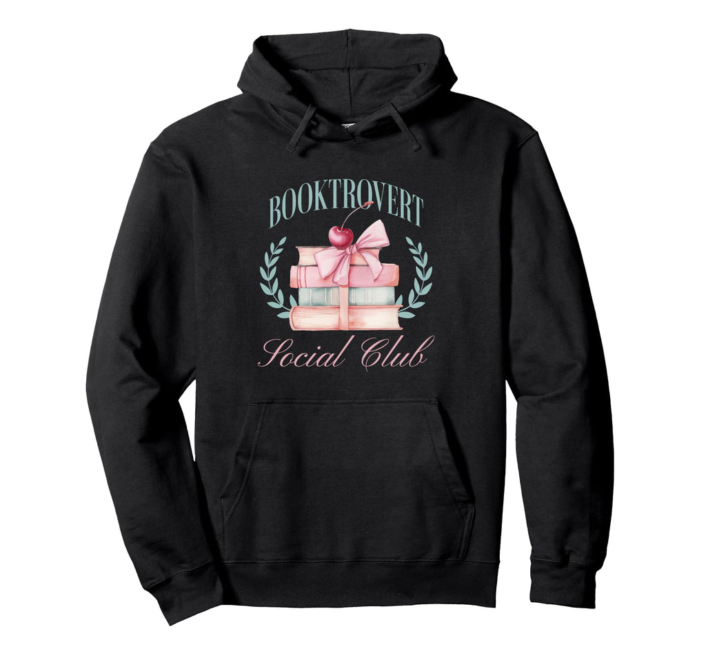 Booktrovert Social Club Hoodie - Unique Graphic for Adults - T-Shirt, Sweatshirt, Hoodie