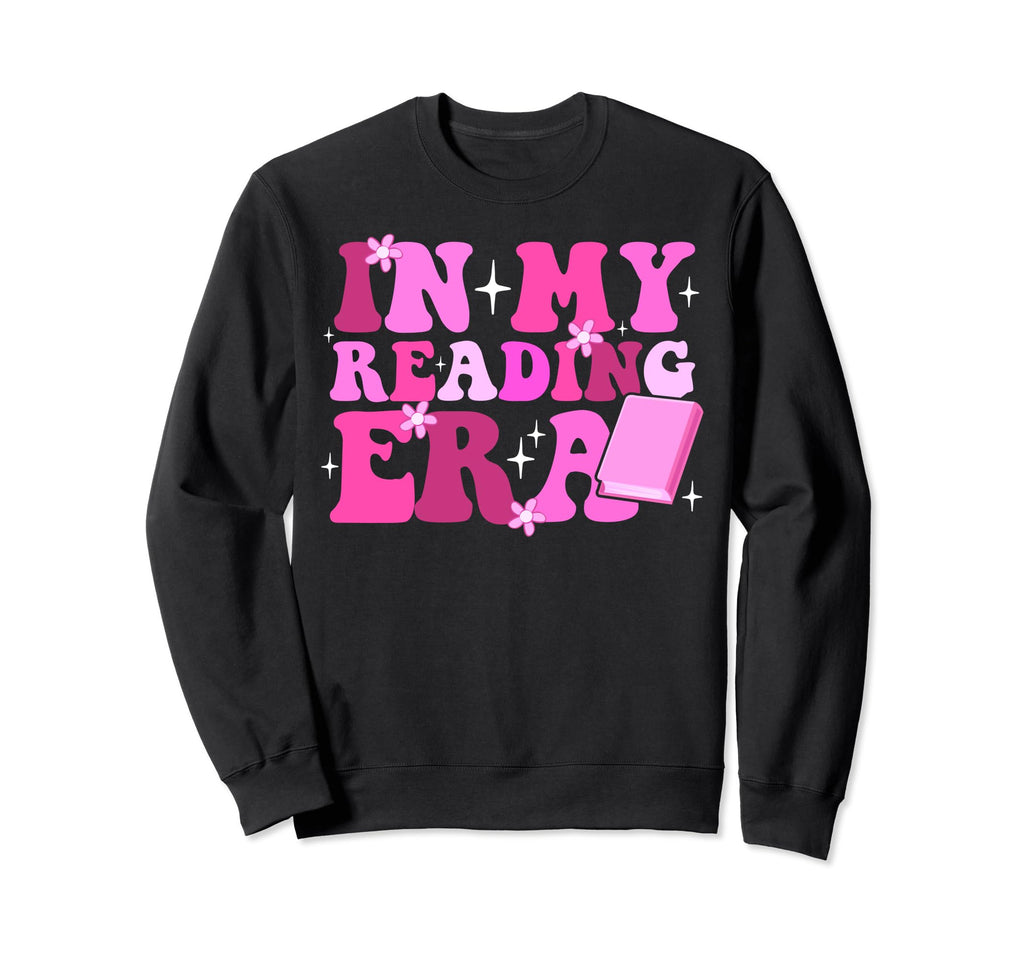 My Reading Era Groovy Book Lovers Sweatshirt - Minimalist Print Unisex - T-Shirt, Sweatshirt, Hoodie