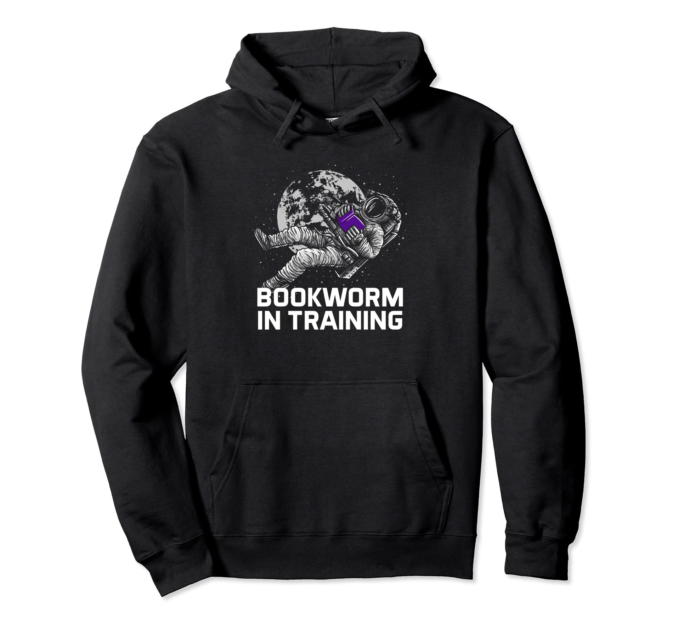 Bookworm Training Funny Book Lover Hoodie - Minimalist Print Men Women - T-Shirt, Sweatshirt, Hoodie
