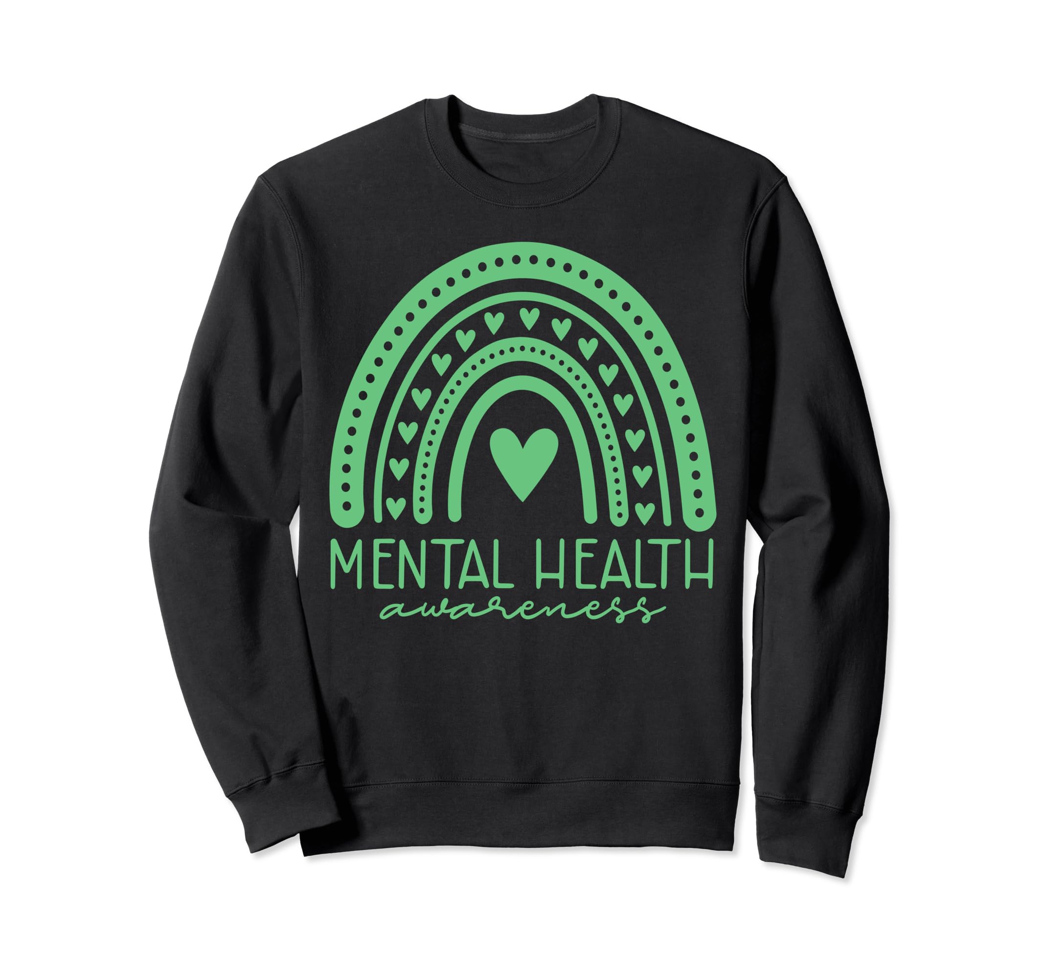 Mental Health Awareness We Wear Sweatshirt - Graphic Print for Adults - T-Shirt, Sweatshirt, Hoodie