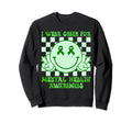 I Wear Green Mental Health Awareness Sweatshirt - Unique Graphic Unisex - T-Shirt, Sweatshirt, Hoodie