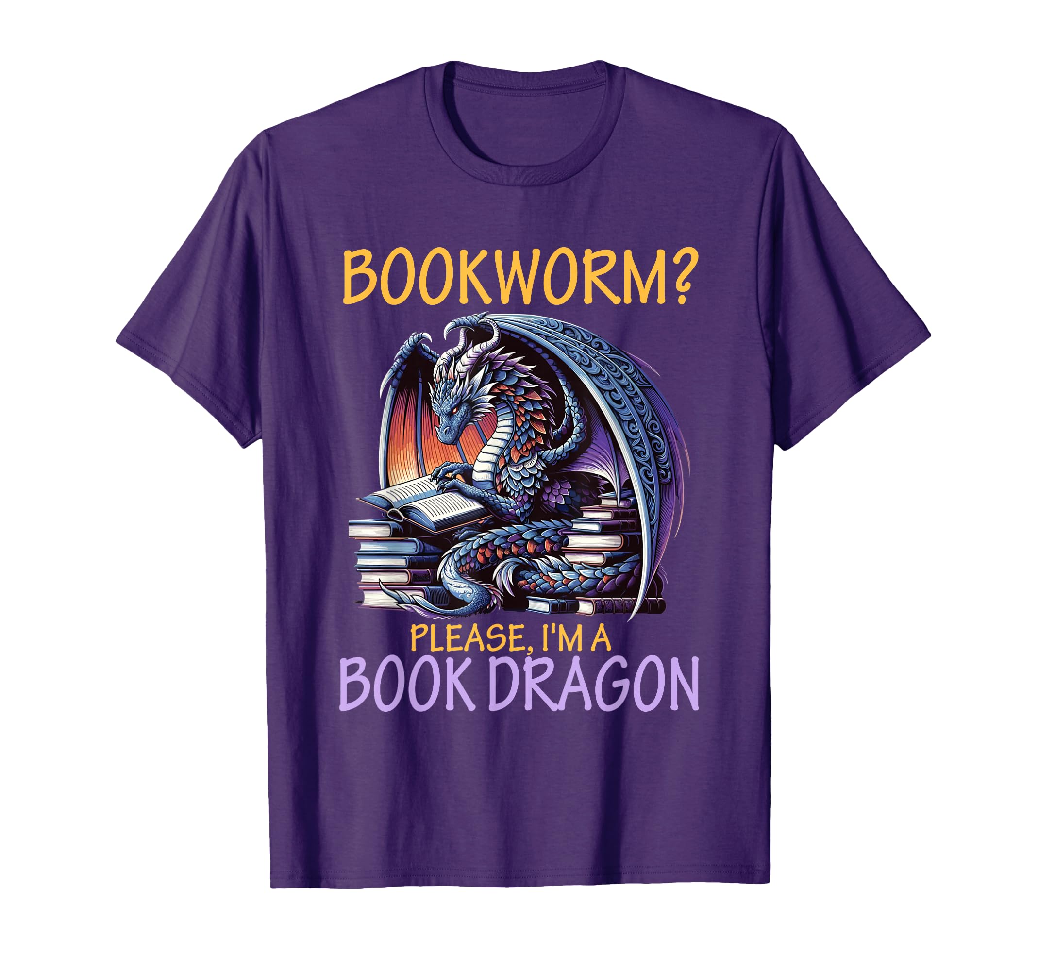 Bookworm Gift Book Dragon Reader Library T-Shirt - Streetwear Style Unisex - T-Shirt, Sweatshirt, Hoodie