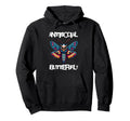 Antisocial Butterfly Funny Death Hoodie - Casual Everyday Wear Men Women - T-Shirt, Sweatshirt, Hoodie