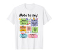 Note To Self Motivational Be Yourself T-Shirt - Minimalist Print Men Women - T-Shirt, Sweatshirt, Hoodie