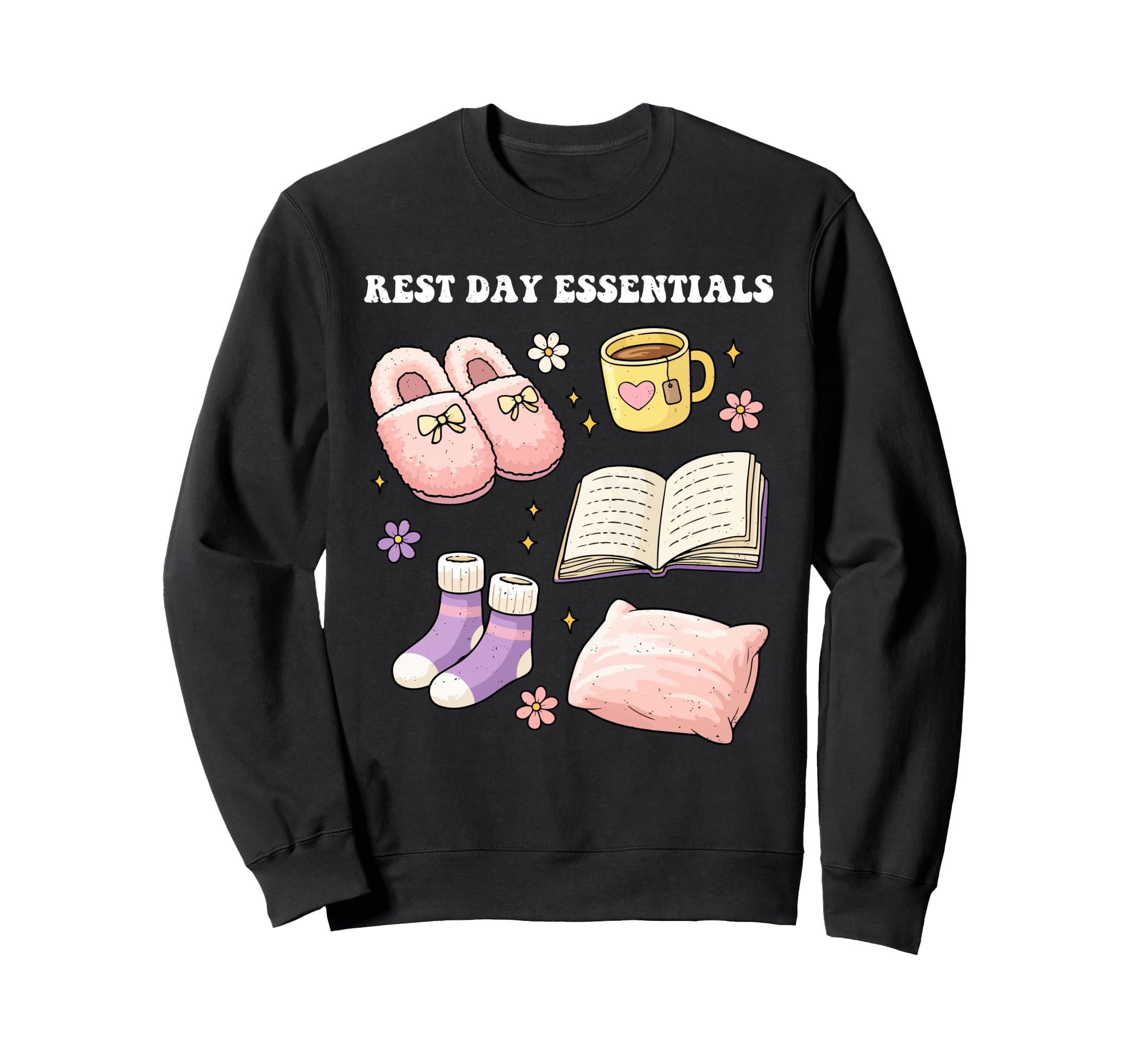 Self Care Rest Day Essentials Sweatshirt - Casual Everyday Wear Men Women - T-Shirt, Sweatshirt, Hoodie