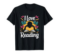 I Love Reading Books Literature T-Shirt - Custom Art Print for Adults - T-Shirt, Sweatshirt, Hoodie