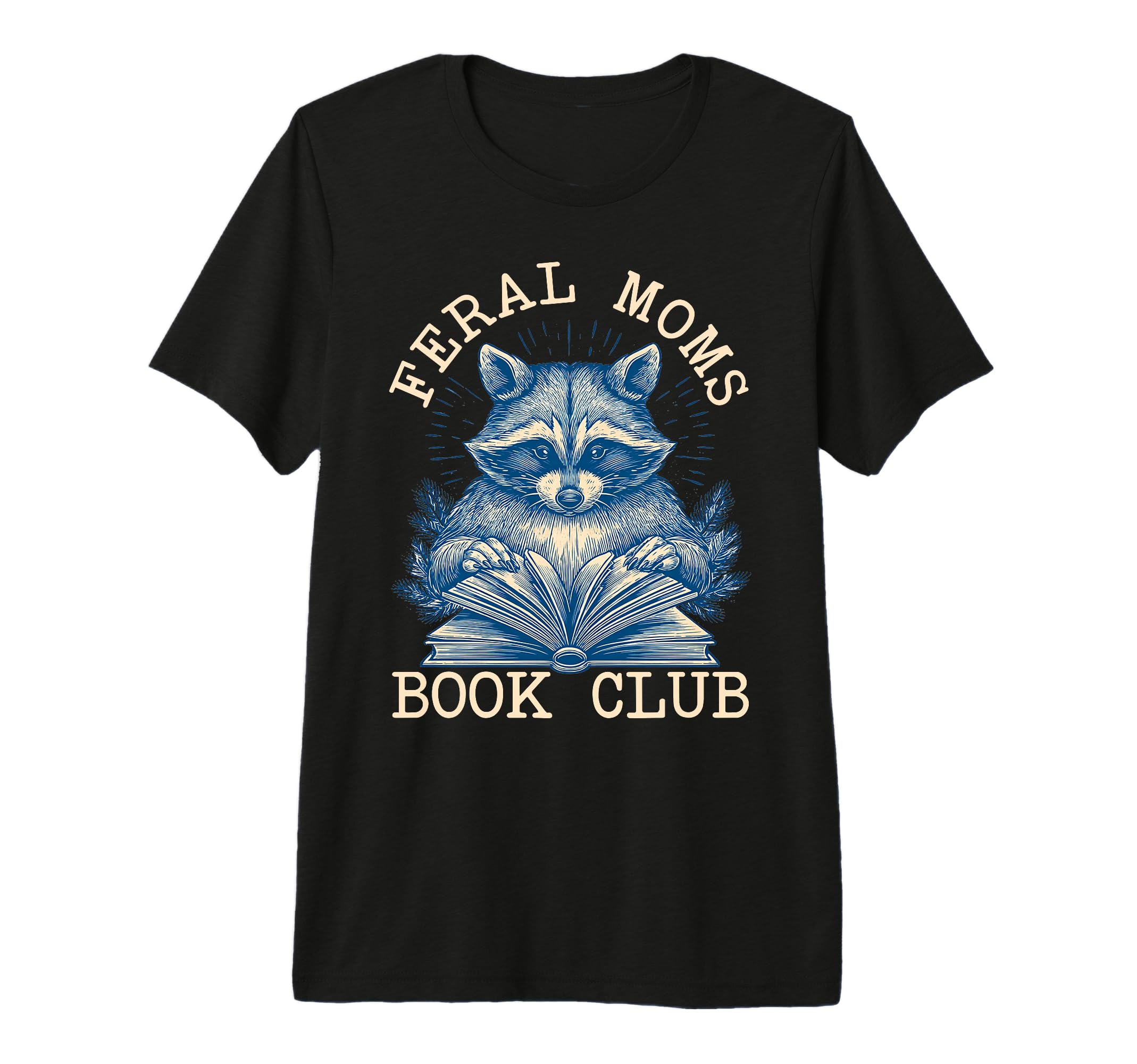 Funny Feral Moms Book Club Tri Blend T-Shirt - Minimalist Print for Adults - T-Shirt, Sweatshirt, Hoodie