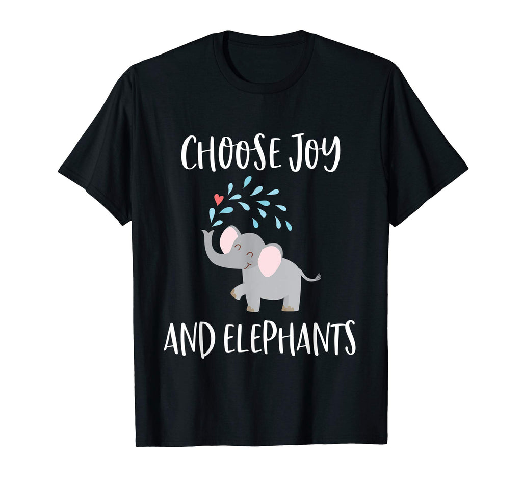 Elephant Choose Joy Positive T-Shirt - Aesthetic Graphic Unisex - T-Shirt, Sweatshirt, Hoodie