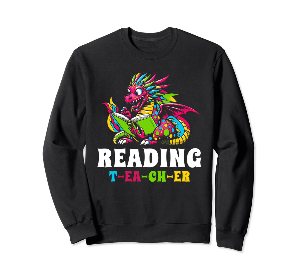 Reading Teacher Book Books Sweatshirt - Custom Art Print Men Women - T-Shirt, Sweatshirt, Hoodie