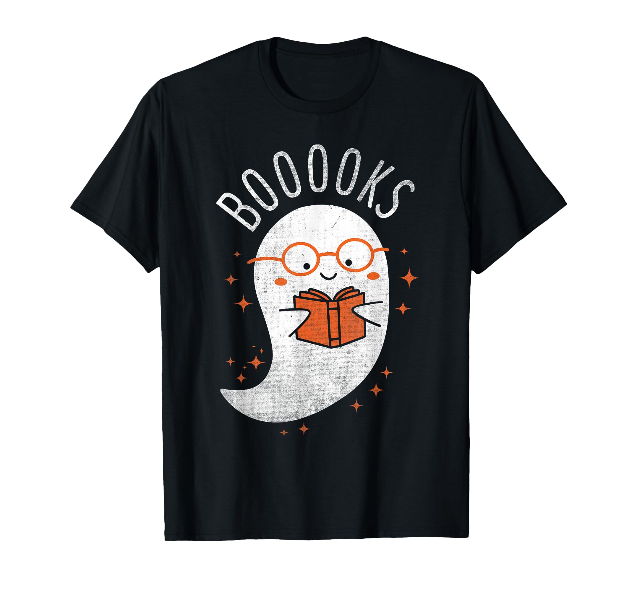 Booooks Ghost Funny Halloween Teacher T-Shirt - Custom Art Print Men Women - T-Shirt, Sweatshirt, Hoodie