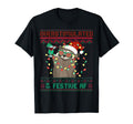 Overstimulated Festive Af Raccoon Ugly T-Shirt - Custom Art Print Men Women - T-Shirt, Sweatshirt, Hoodie