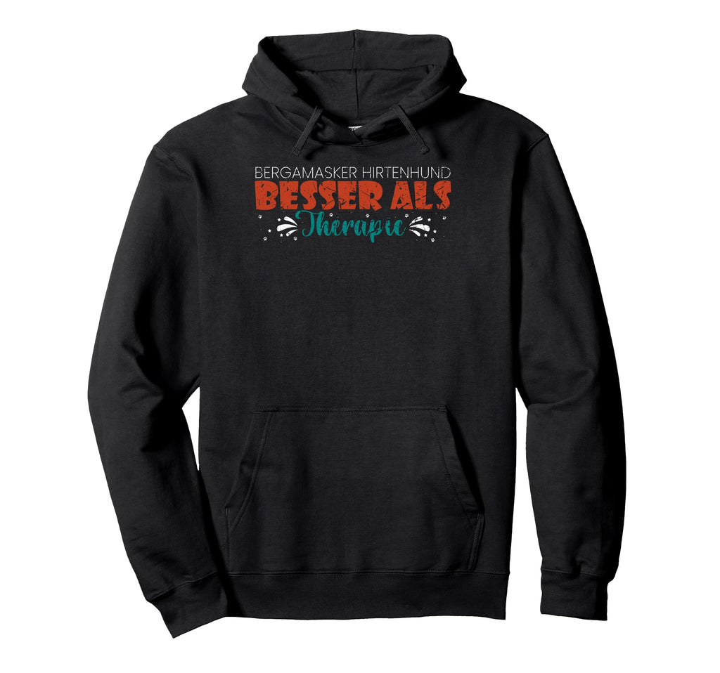 Bergamasco Herding Dog Better Than Therapy Hoodie - Minimalist Print Unisex - T-Shirt, Sweatshirt, Hoodie