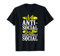 Not Anti Social Just Selectively T-Shirt - Minimalist Print Men Women - T-Shirt, Sweatshirt, Hoodie