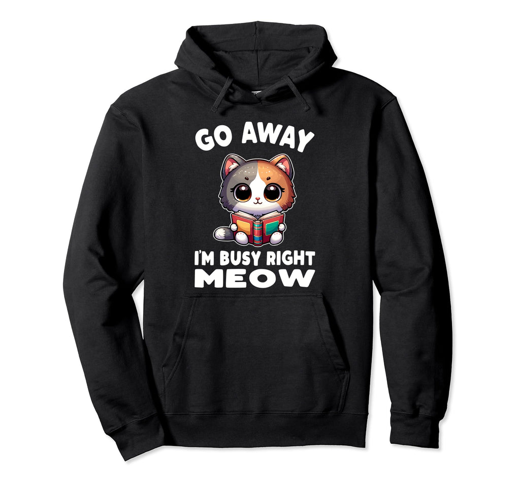 Reading Book Cat Library Reading Hoodie - Streetwear Style Men Women - T-Shirt, Sweatshirt, Hoodie