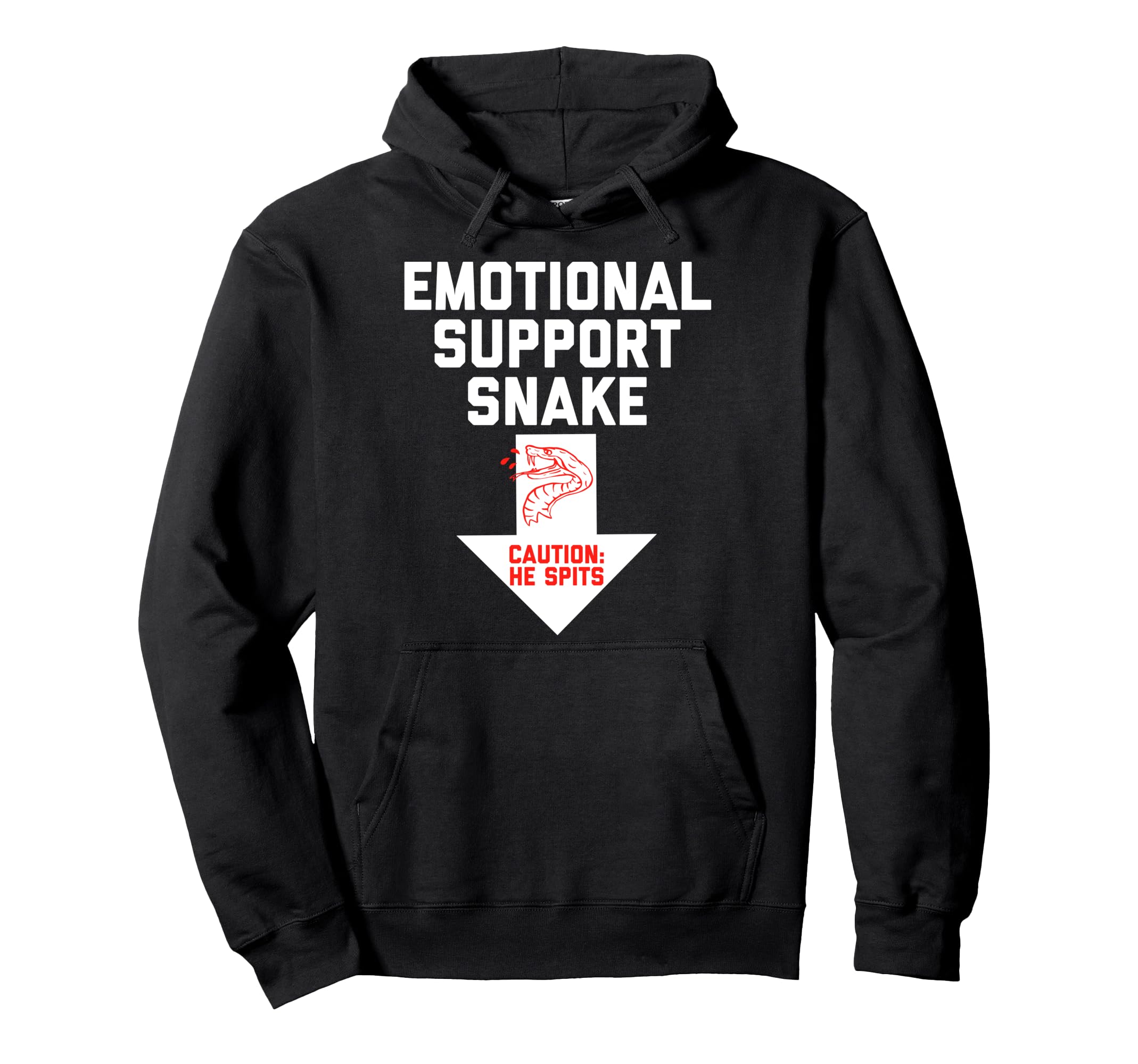 Crude Inappropriate Emotional Support Hoodie - Novelty Apparel for Adults - T-Shirt, Sweatshirt, Hoodie