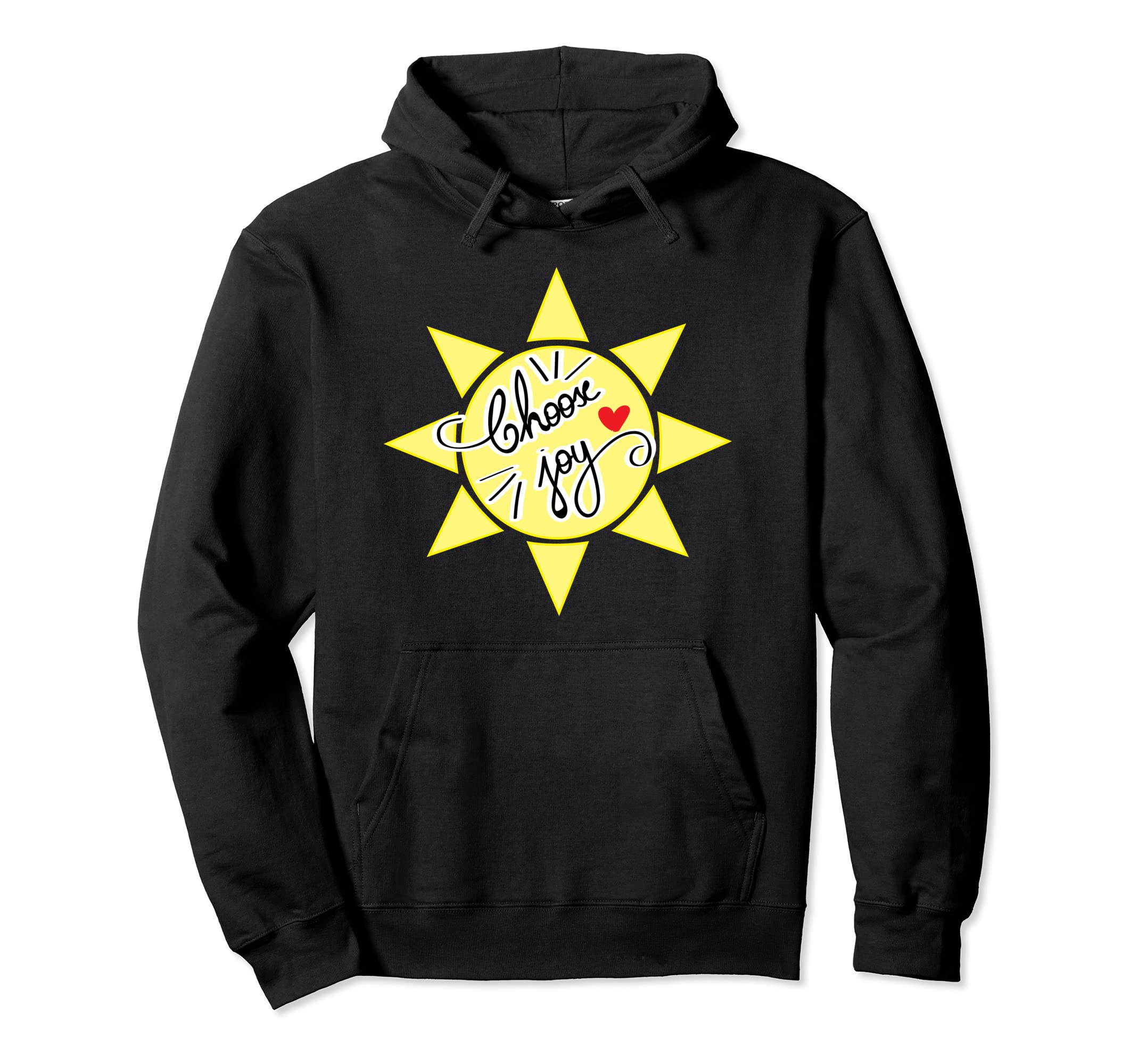 Choose Joy Short Sleeve Hoodie - Fun Novelty Design Men Women - T-Shirt, Sweatshirt, Hoodie