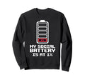 Social Battery Is 1 Introvert Pixel Sweatshirt - Streetwear Style Unisex - T-Shirt, Sweatshirt, Hoodie