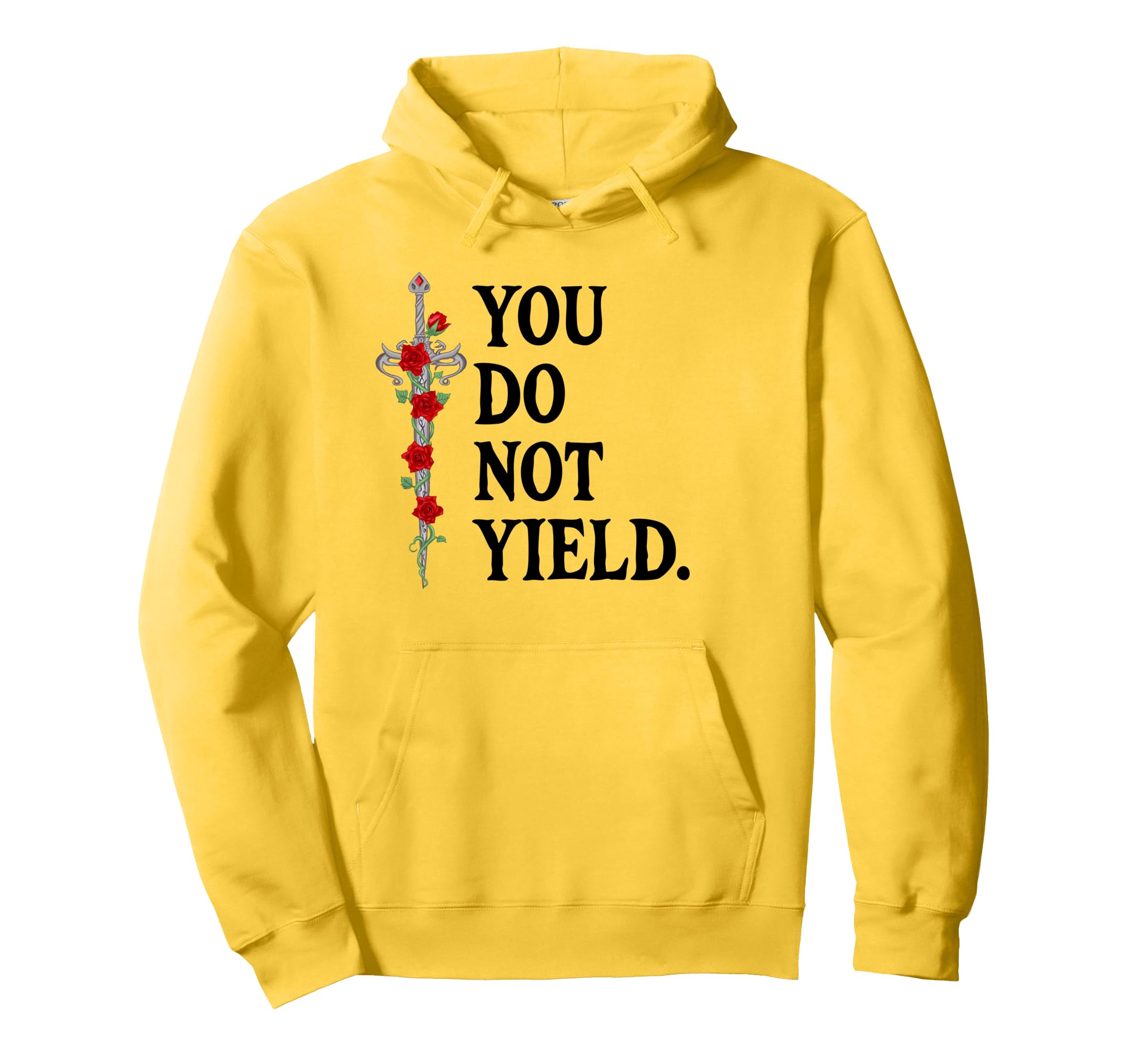 You Do Not Yield Bookish Dark Hoodie - Aesthetic Graphic for Adults - T-Shirt, Sweatshirt, Hoodie