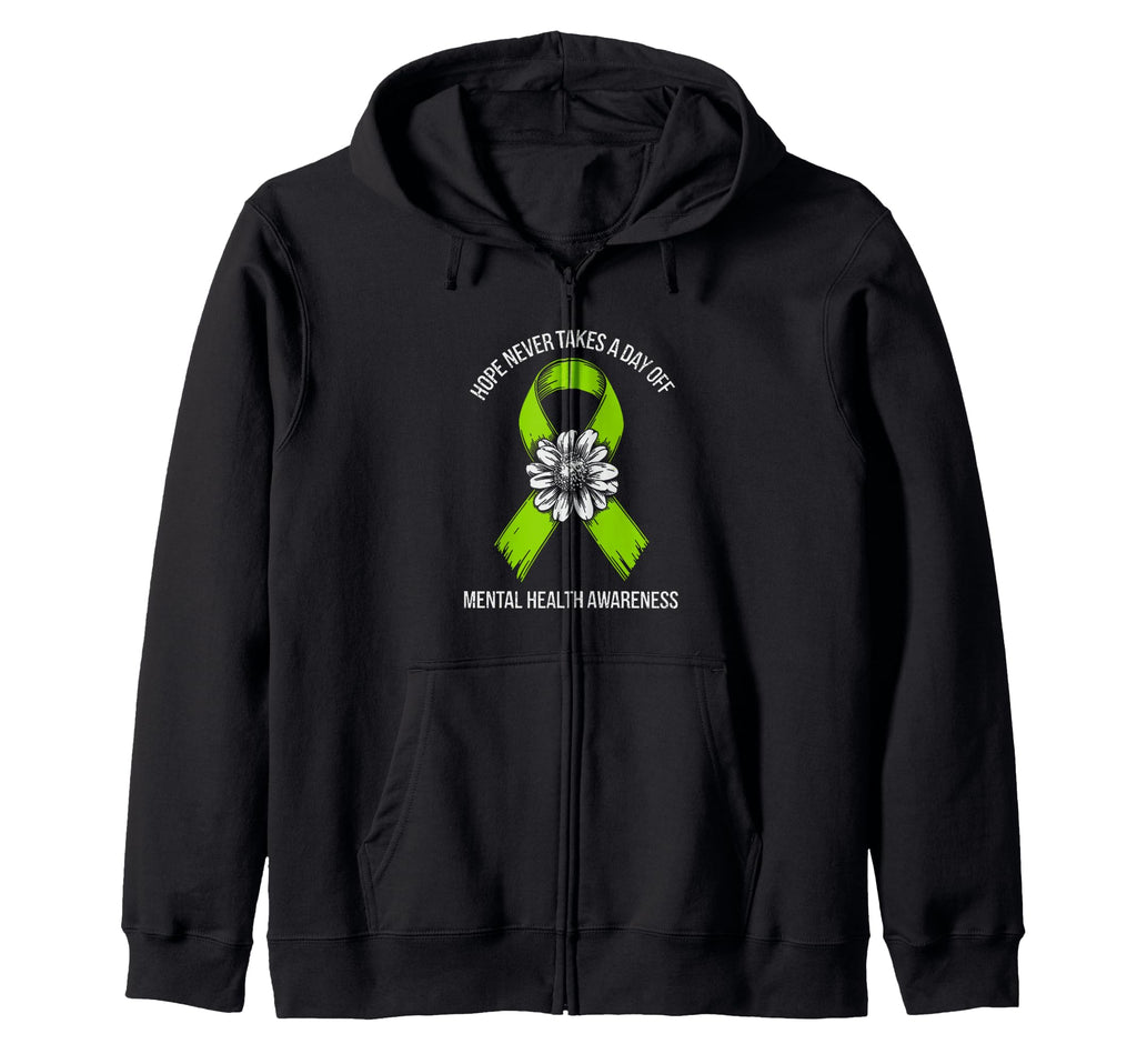 Mental Health Awareness Month Green T-Shirt - Minimalist Print Unisex - T-Shirt, Sweatshirt, Hoodie