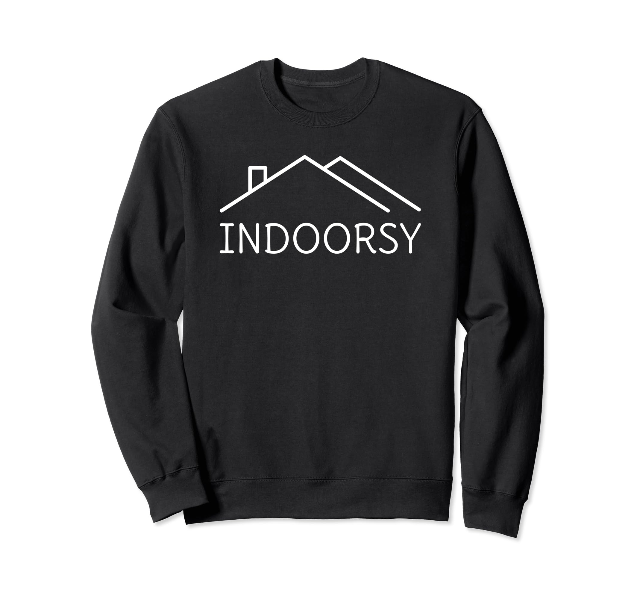 Indoorsy Person Introvert Sweatshirt - Minimalist Print Men Women - T-Shirt, Sweatshirt, Hoodie
