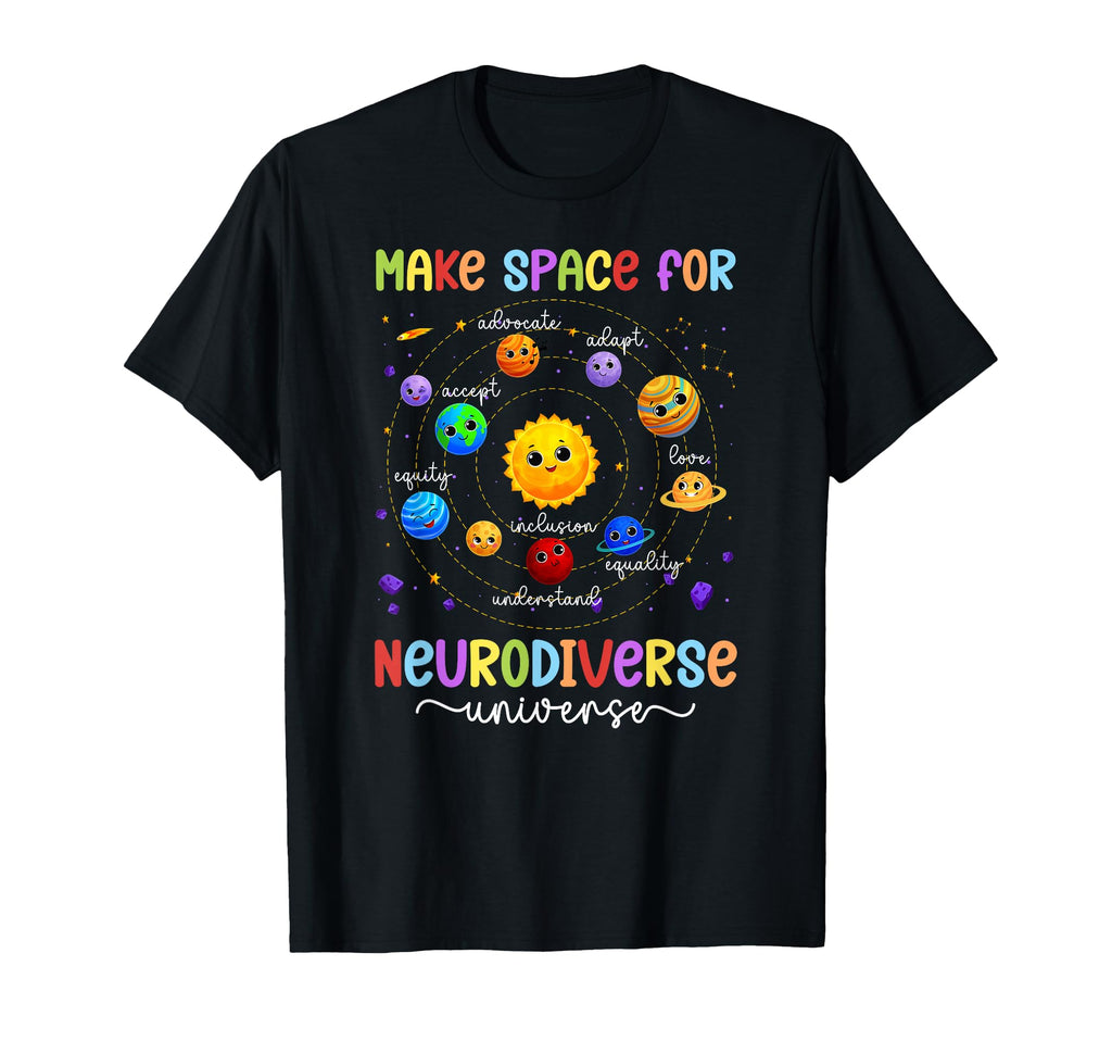 Neurodiverse Universe Neurodiversity T-Shirt - Unique Graphic for Adults - T-Shirt, Sweatshirt, Hoodie