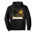 Golden Dragon Reading Book Fantasy Hoodie - Novelty Apparel for Adults - T-Shirt, Sweatshirt, Hoodie