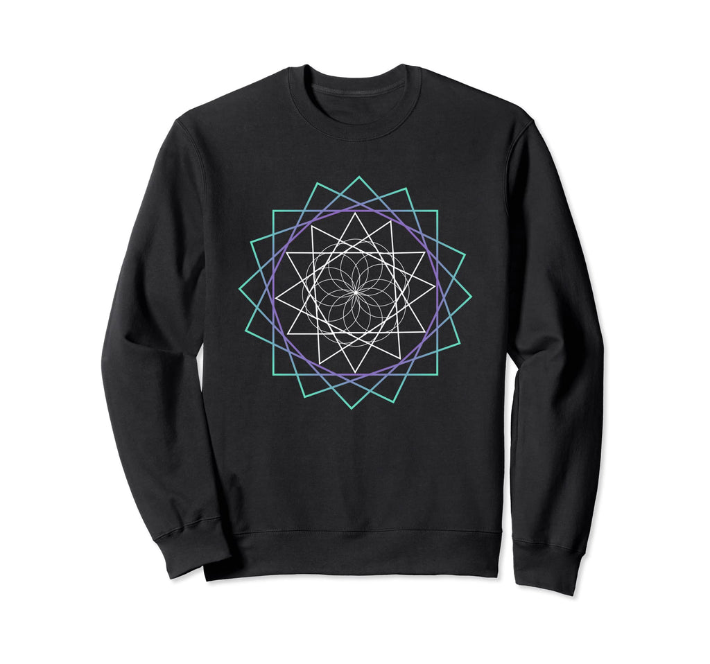Colorful Mandala Pattern Geometry Sweatshirt - Streetwear Style Unisex - T-Shirt, Sweatshirt, Hoodie