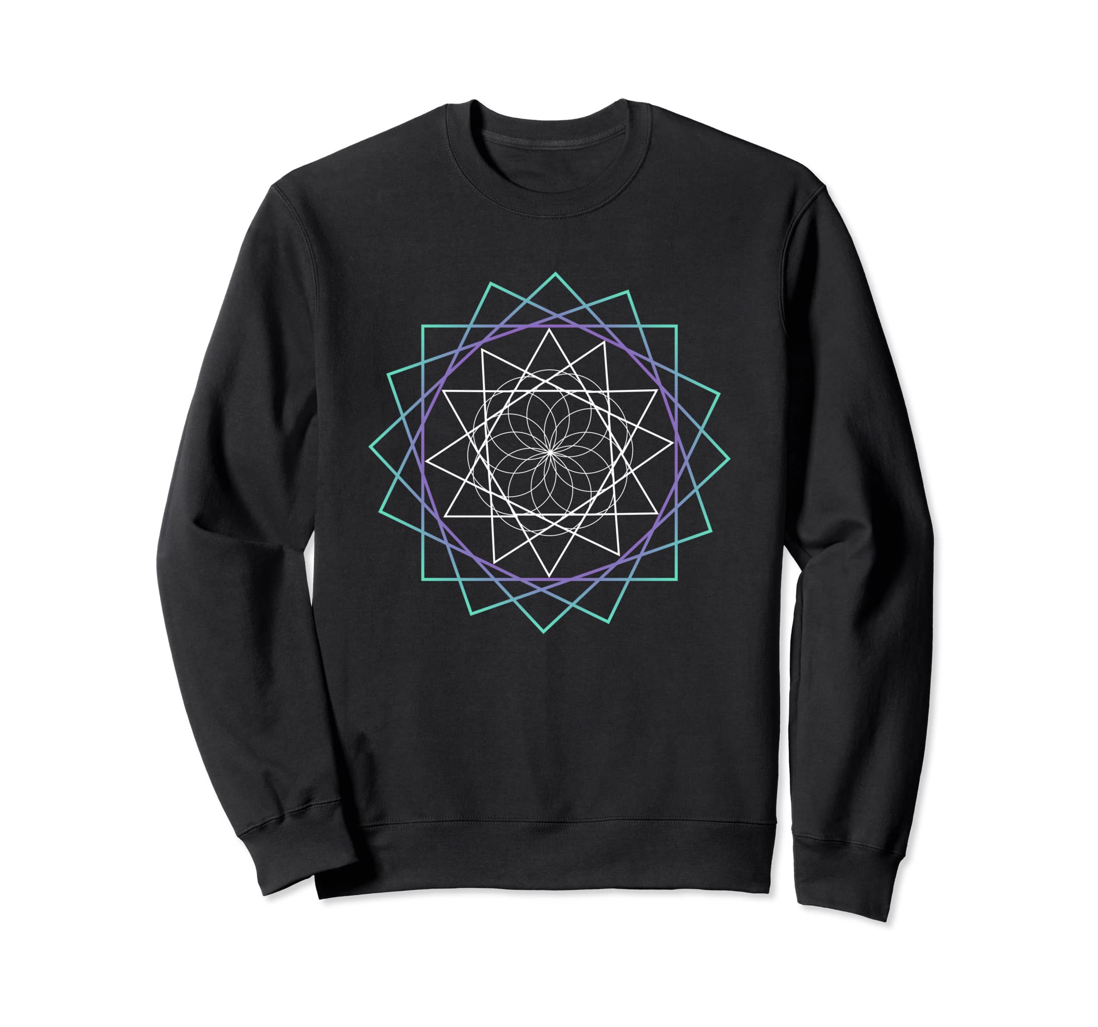 Colorful Mandala Pattern Geometry Sweatshirt - Streetwear Style Unisex - T-Shirt, Sweatshirt, Hoodie