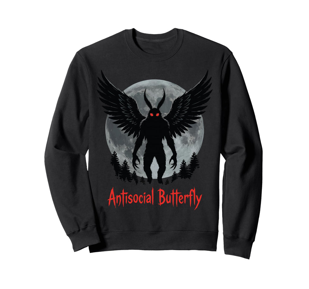Cryptid Cryptozoology Mothman Introvert Hoodie - Novelty Apparel for Adults - T-Shirt, Sweatshirt, Hoodie