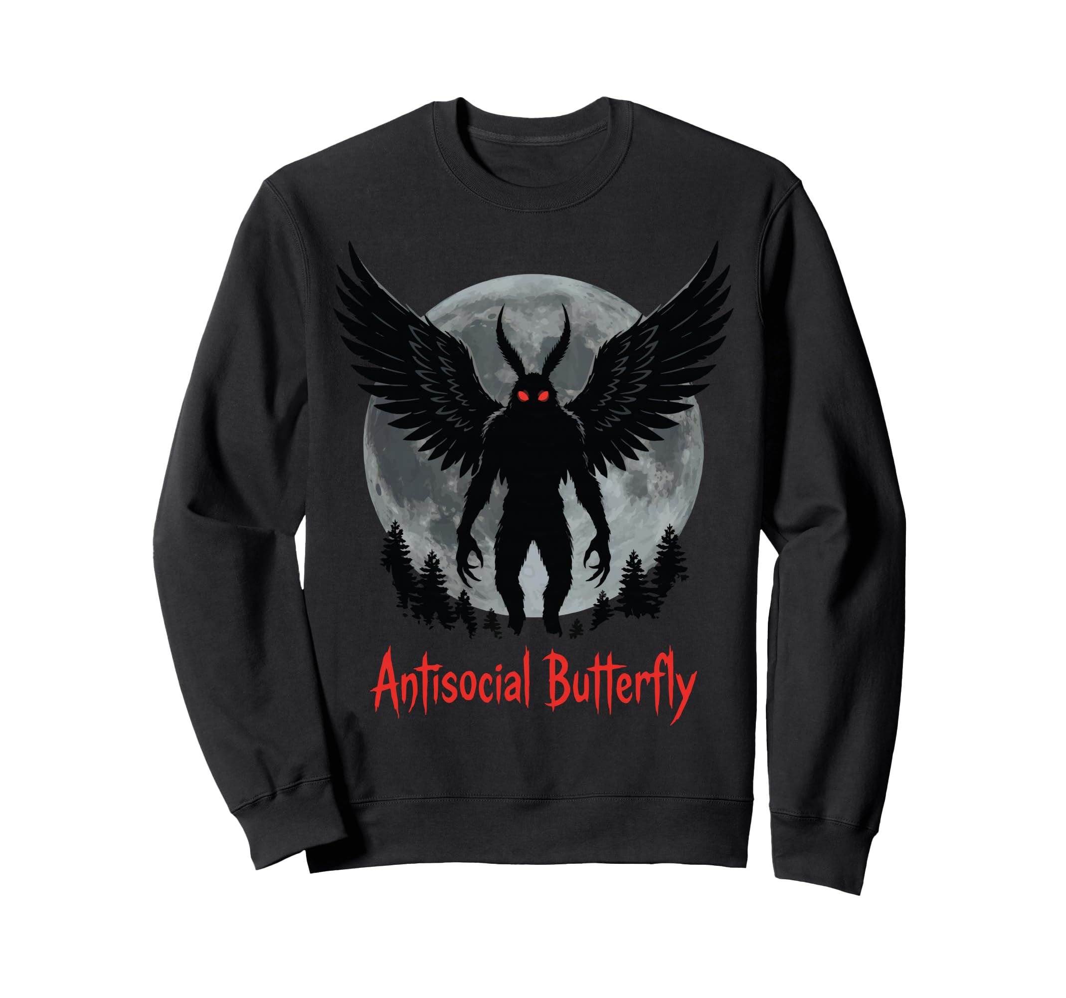 Cryptid Cryptozoology Mothman Introvert Hoodie - Novelty Apparel for Adults - T-Shirt, Sweatshirt, Hoodie