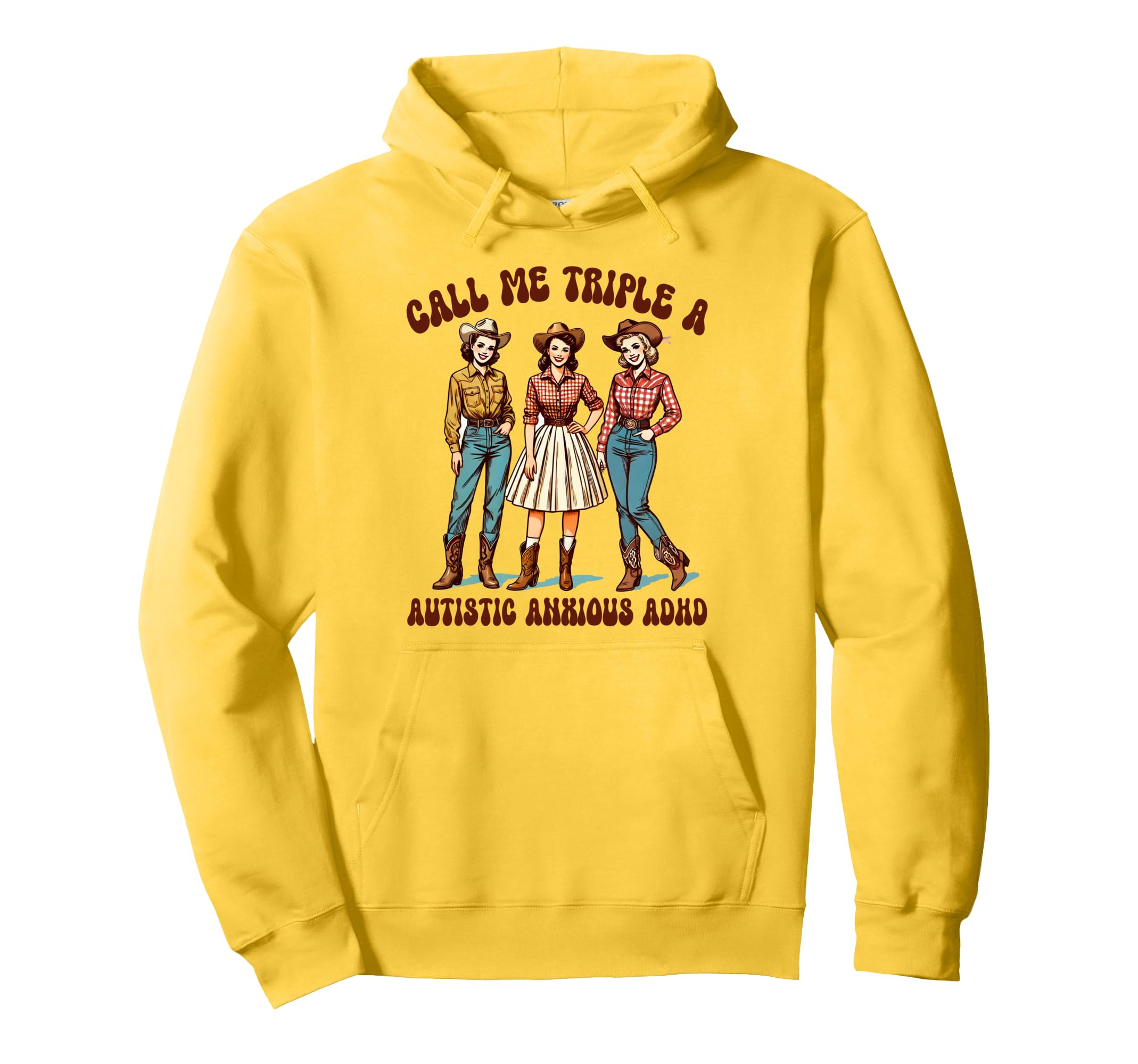 Mental Health Calls Me Triple Autistic Hoodie - Novelty Apparel Unisex - T-Shirt, Sweatshirt, Hoodie