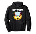 Plot Twist Emoticon Exploding Head Hoodie - Unique Graphic for Adults - T-Shirt, Sweatshirt, Hoodie