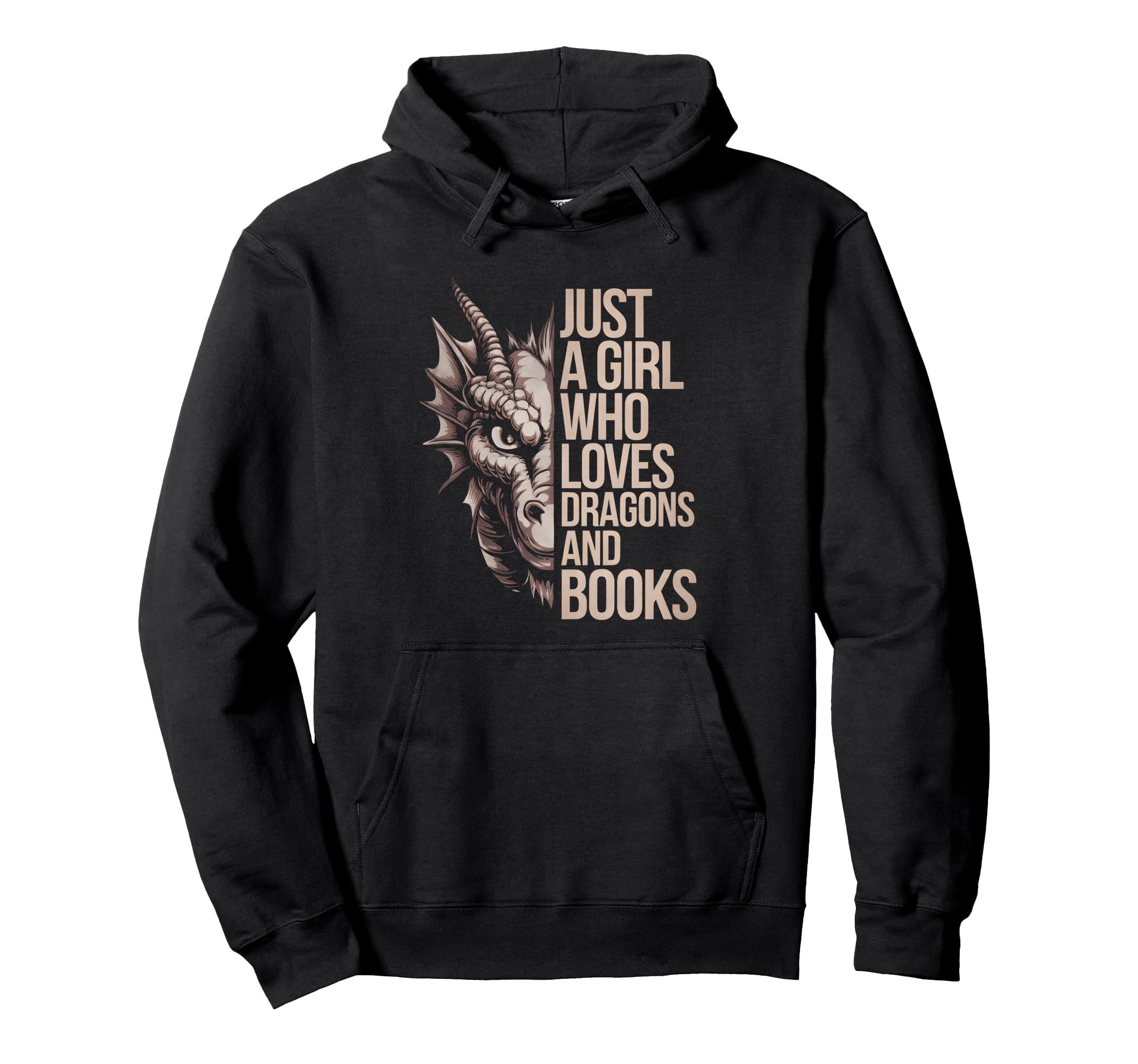 Just Who Loves Dragons And Books Hoodie - Streetwear Style for Adults - T-Shirt, Sweatshirt, Hoodie