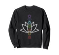 Chakra Chakras Aligned Lotus Sweatshirt - Fun Novelty Design for Adults - T-Shirt, Sweatshirt, Hoodie