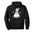 Meditation Snowman Yoga Pose Relaxing Hoodie - Novelty Apparel Unisex - T-Shirt, Sweatshirt, Hoodie