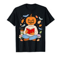 Fall Halloween Jacolantern Pumpkin Book T-Shirt - Graphic Print for Adults - T-Shirt, Sweatshirt, Hoodie