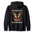 Antisocial Butterfly Gift Hoodie - Fun Novelty Design Men Women - T-Shirt, Sweatshirt, Hoodie