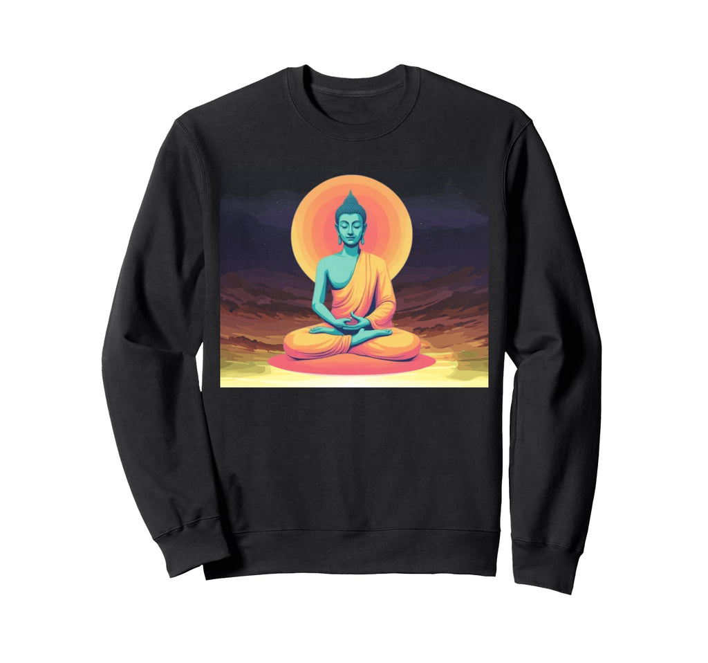 Colorful Buddha Zen Meditation Art Sweatshirt - Novelty Apparel Unisex - T-Shirt, Sweatshirt, Hoodie