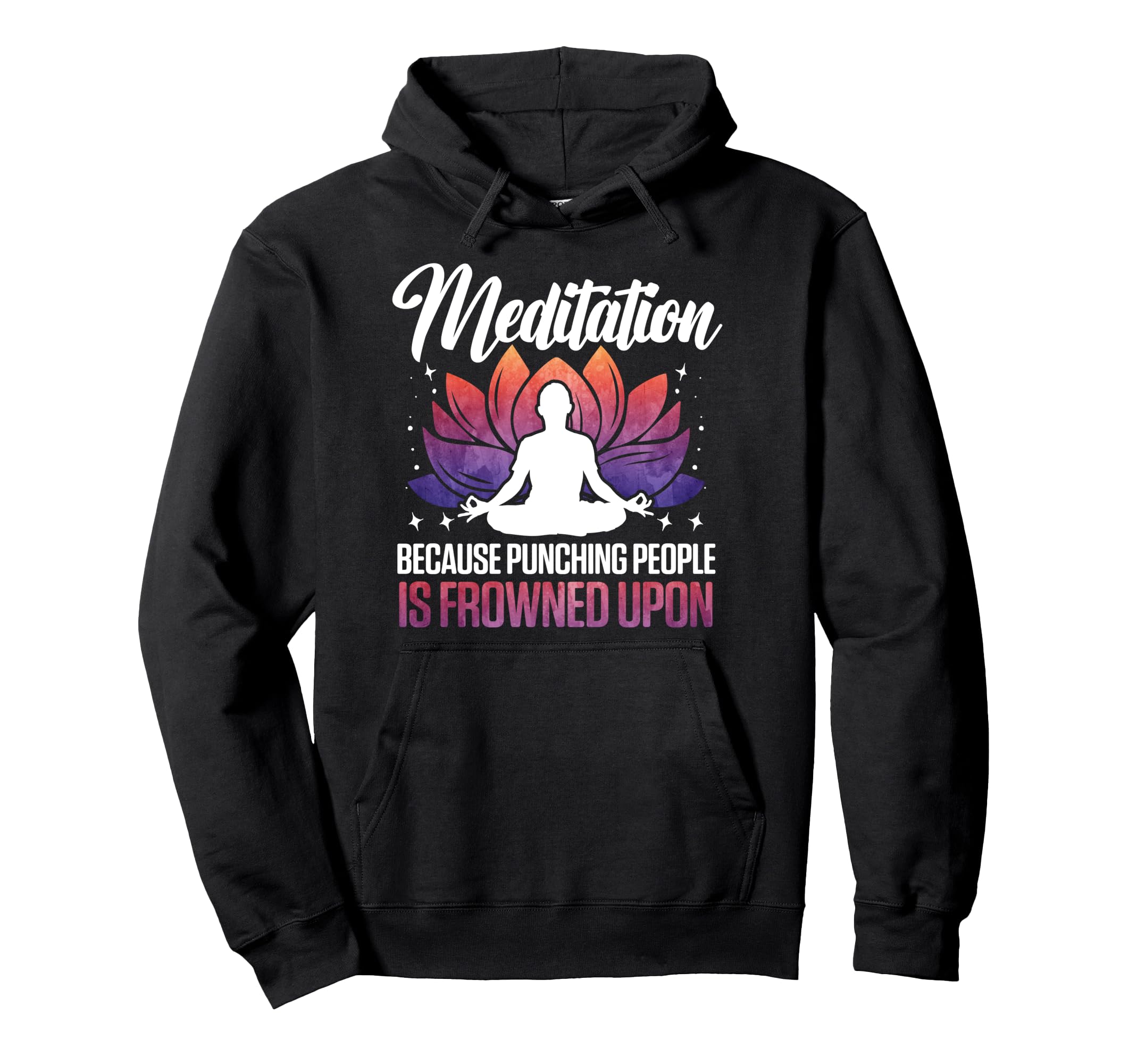 Meditation Yoga Spiritual Peace Hoodie - Minimalist Print for Adults - T-Shirt, Sweatshirt, Hoodie