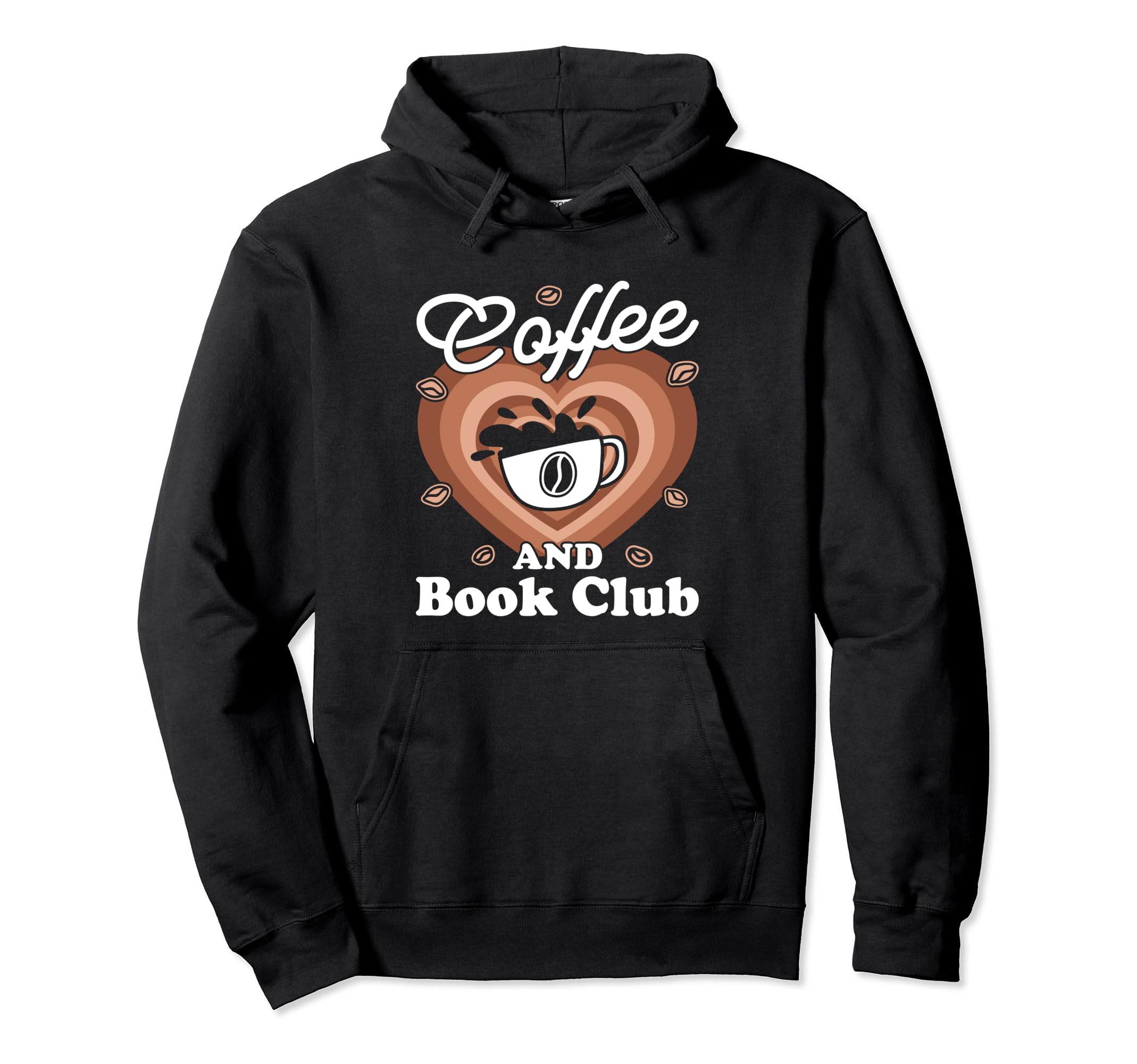 Coffee And Book Club Hoodie - Custom Art Print Unisex - T-Shirt, Sweatshirt, Hoodie