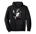 Meditation Gorilla Yoga Pose Relaxing Hoodie - Aesthetic Graphic Unisex - T-Shirt, Sweatshirt, Hoodie