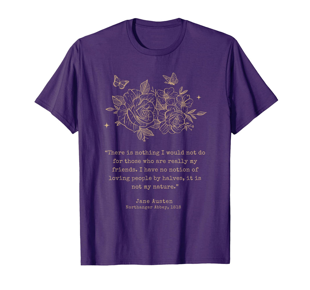 Jane Austen Dark Academia Bookish T-Shirt - Custom Art Print Unisex - T-Shirt, Sweatshirt, Hoodie